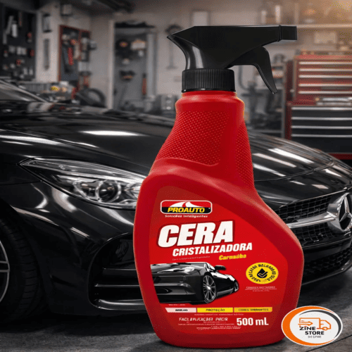 Cera Cristalizadora Proauto 500ml Proteção de Carnaúba